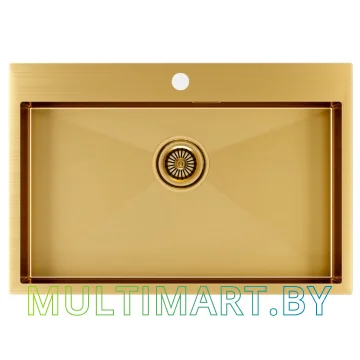 Кухонная мойка Paulmark Kroner PM217551-BG (брашированное золото)
